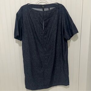 Theory Dark Blue Casual Button Down Shirt